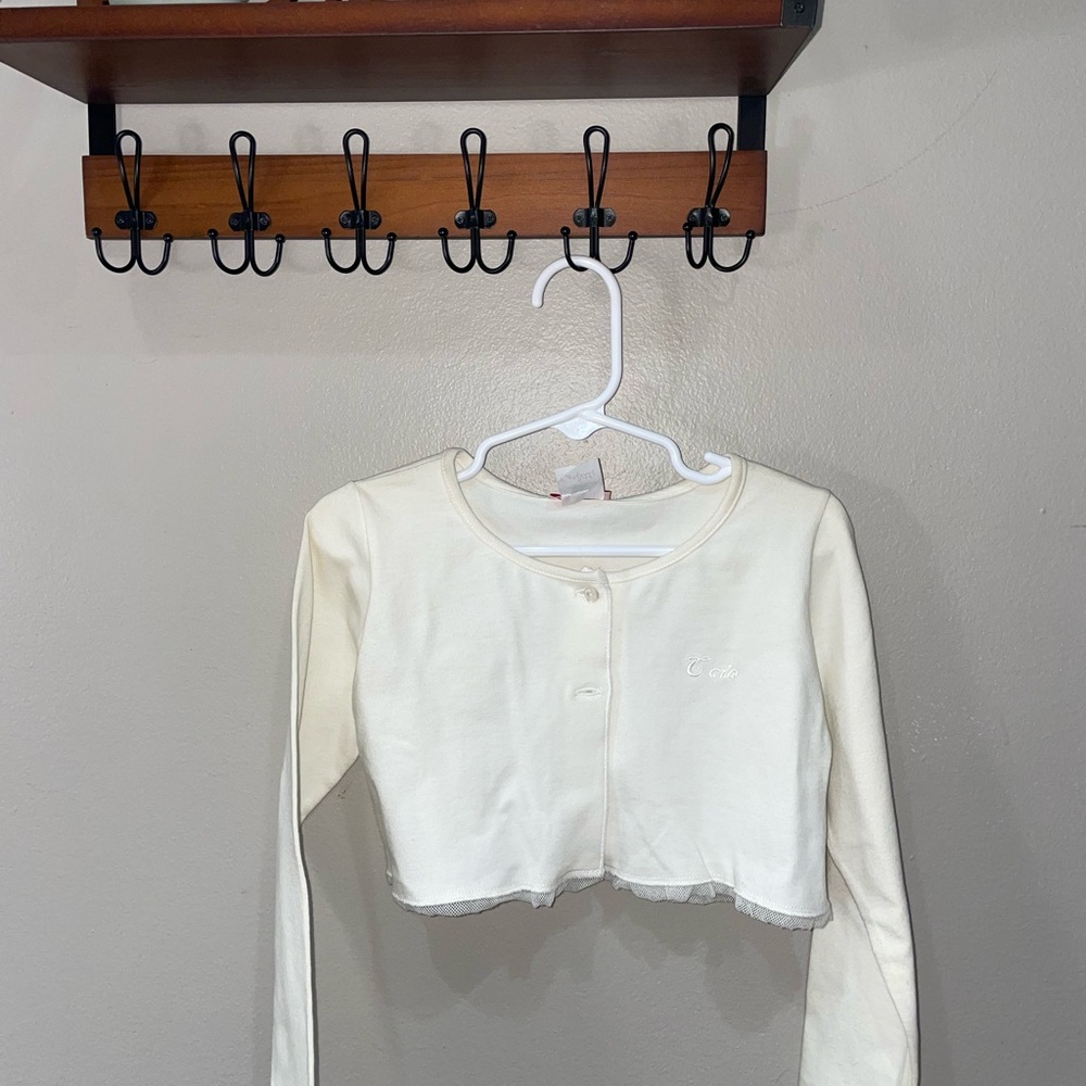 Cream Long Sleeve Kids Top